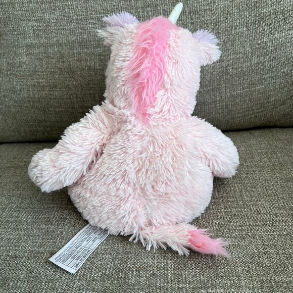 Pink Unicorn Warmies Stuffed Animal Plush Rainbow Spakle - Picture 4 of 13